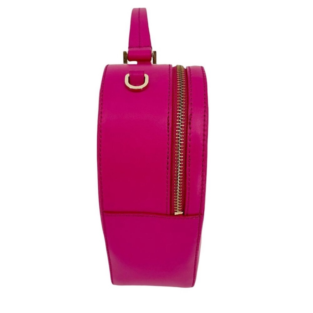 NWOT Kate Spade Pink Heart Shaped Flirt Crossbody handbag with removable strap - Picture 4 of 14